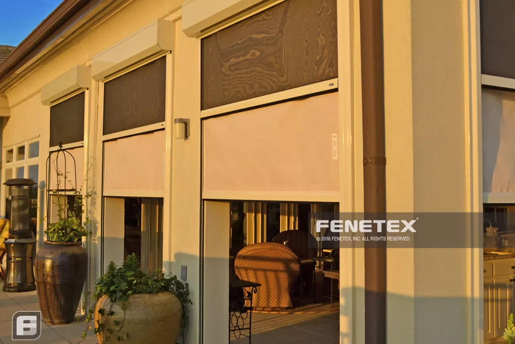This dual motorized screen system offers both the option for shade as well as an insect screen so you can control your environment.